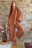 Santos Cushion Cotton Quirky Pant Chestnut